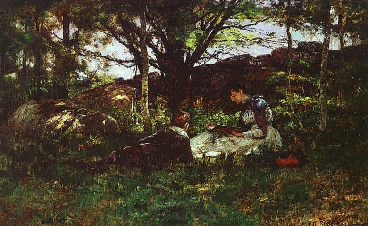 Theodore Clement Steele A June Idyll Spain oil painting art